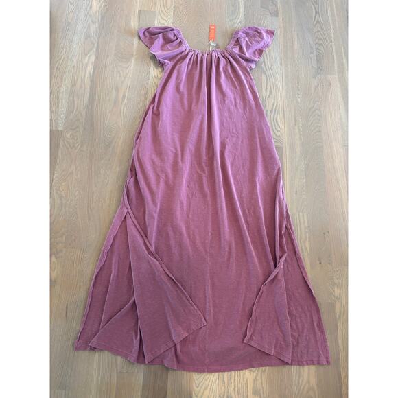 NWT Anthropologie Sundry Maxi Trapeze Dress Berry - Picture 9 of 9